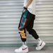 Hip Hop Streetwear Pants Men Casual Cargo Pant Trousers High Street Elastic Waist