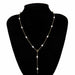 Gothic Baroque Pearl Pendant Choker Necklace for Women Wedding