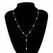 Gothic Baroque Pearl Pendant Choker Necklace for Women Wedding