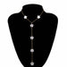 Gothic Baroque Pearl Pendant Choker Necklace for Women Wedding