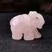 1PC Natural Crystal Elephant Amethyst Obsidian Luxury Animals Stone Crafts