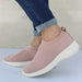 Women Shoes Knitting Sneakers Spring Summer Slip On Flat Shoes Loafers