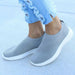 Women Shoes Knitting Sneakers Spring Summer Slip On Flat Shoes Loafers