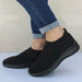 Women Shoes Knitting Sneakers Spring Summer Slip On Flat Shoes Loafers