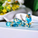 Dried Flowers Resin Rings Petals Gold Foil Paper Inside Resin Ring Jewelry For Women
