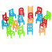 18pcs/set Board Game Balance Chairs Kids Stacking Game Toys