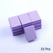 10/ 25/ 50pcs lot Double-Sided Mini Nail Buffer Blocks Colorful Nail Sanding Buffer Tools
