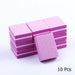 10/ 25/ 50pcs lot Double-Sided Mini Nail Buffer Blocks Colorful Nail Sanding Buffer Tools