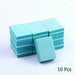 10/ 25/ 50pcs lot Double-Sided Mini Nail Buffer Blocks Colorful Nail Sanding Buffer Tools