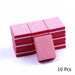 10/ 25/ 50pcs lot Double-Sided Mini Nail Buffer Blocks Colorful Nail Sanding Buffer Tools