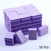 10/ 25/ 50pcs lot Double-Sided Mini Nail Buffer Blocks Colorful Nail Sanding Buffer Tools