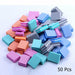10/ 25/ 50pcs lot Double-Sided Mini Nail Buffer Blocks Colorful Nail Sanding Buffer Tools