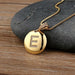 High Quality Women Initial Letter Necklace Gold Charm Pendant Jewelry