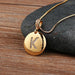 High Quality Women Initial Letter Necklace Gold Charm Pendant Jewelry