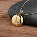 High Quality Women Initial Letter Necklace Gold Charm Pendant Jewelry
