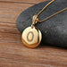 High Quality Women Initial Letter Necklace Gold Charm Pendant Jewelry