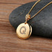 High Quality Women Initial Letter Necklace Gold Charm Pendant Jewelry