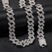 Hip Hop Cuban Necklaces Rhinestones Necklace Bracelet Set Fashion Jewelry