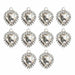 10Pcs/set Crystal Multicolor Heart-Shaped Rhinestones DIY Earrings Pendant Necklaces Jewelry