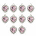 10Pcs/set Crystal Multicolor Heart-Shaped Rhinestones DIY Earrings Pendant Necklaces Jewelry