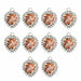 10Pcs/set Crystal Multicolor Heart-Shaped Rhinestones DIY Earrings Pendant Necklaces Jewelry