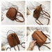 Women's Designer Fashion Leather Backpack Mini Soft Touch Small Shoulder Bag