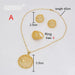 18K Gold Plated Jewelry Sets Women Party Wedding Necklace Earrings Ring Jewelry set