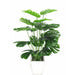 Artificial Plants Green Palm Leaves Monstera Home Garden Plant Decors