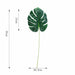 Artificial Plants Green Palm Leaves Monstera Home Garden Plant Decors
