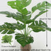 Artificial Plants Green Palm Leaves Monstera Home Garden Plant Decors