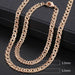 Men Women Jewelry Set Rose Gold Bracelet Necklace Jewelry Set