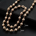Men Women Jewelry Set Rose Gold Bracelet Necklace Jewelry Set