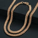 Men Women Jewelry Set Rose Gold Bracelet Necklace Jewelry Set