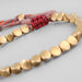 Handmade Tibetan Buddhist Braided Cotton Copper Beads Lucky Bracelet Jewelry