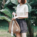 Summer Straw Bag Women Fashion Rucksack Backpack Weaved Straw Shoulder Bags