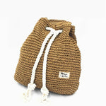 Summer Straw Bag Women Fashion Rucksack Backpack Weaved Straw Shoulder Bags