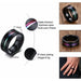 8mm Men Women Groove Rainbow Stainless Steel Wedding Bands Trendy Jewelry Rings