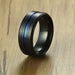 8mm Men Women Groove Rainbow Stainless Steel Wedding Bands Trendy Jewelry Rings