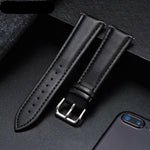 Leather Watchband Soft Material Watch Strap 18mm 20mm 22mm 24mm Stainless Steel Buckle