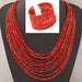 Acrylic Beads Jewelry Sets Bohemia Necklaces Bangles Women Fashion Jewelry Set