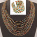 Acrylic Beads Jewelry Sets Bohemia Necklaces Bangles Women Fashion Jewelry Set