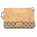 Natural Cork Designer Pattern Women Envelope Clutch Handbags