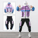 Hip Hop Work Wear Men's Jacket & Pant 2PCs Set Tracksuit Clothing