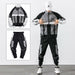 Hip Hop Work Wear Men's Jacket & Pant 2PCs Set Tracksuit Clothing