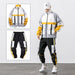 Hip Hop Work Wear Men's Jacket & Pant 2PCs Set Tracksuit Clothing