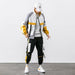 Hip Hop Work Wear Men's Jacket & Pant 2PCs Set Tracksuit Clothing