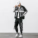Hip Hop Work Wear Men's Jacket & Pant 2PCs Set Tracksuit Clothing
