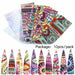 Retro Nail Foil for Manicure UV Gel Polish Adhesive Stickers Colorful Flowers Design