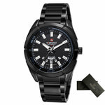 Men Watches Business Quartz Watch Stainless Steel Band 30M Waterproof Wristwatches