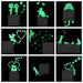 Luminous Glow In The Dark Switch Sticker Fluorescent Fairy Moon Stars Sticker Home Decor